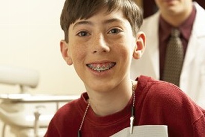 Kid with braces
